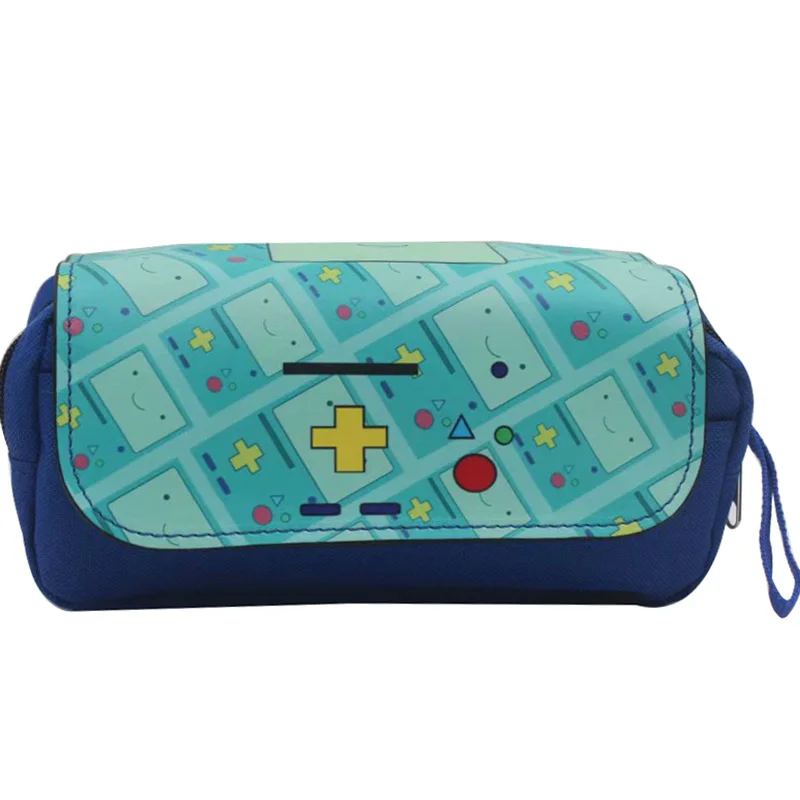 

Kids Cute Cartoon Adventure Time Pencase Leather Cover Canvas Pencil Bags Cases School Supply Stationery Pen Holder Purse Wallet