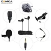 Comica CVM-D02 Dual Lavalier Lapel Microphone Clip-on interview mic for iPhone Android Smartphone for Sony Canon Nikon Cameras ► Photo 2/5