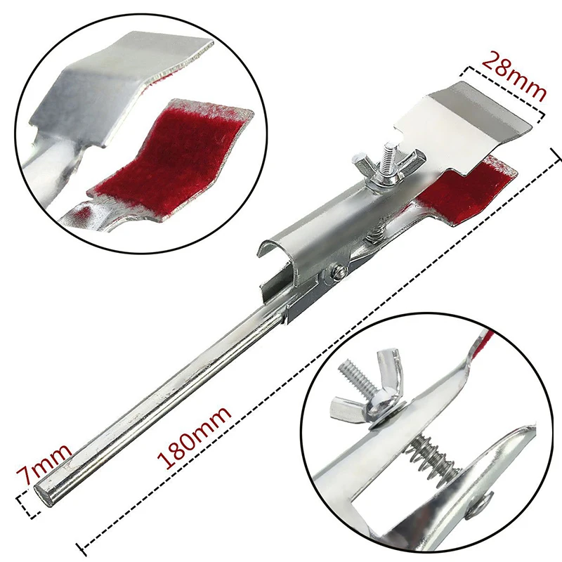 Mayitr Lab Flask Clamp Condenser Holder Iron Clip Experimental Equipment 7x28x180mm