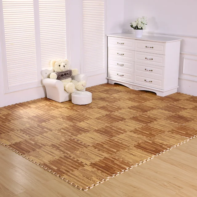 Online Wood Grain Foam Mat Home Flooring Mats Soft Tiles Wood Grain Foam Mat Home Flooring Mats Soft Tiles For Kids Play Interlock Floor Tile 9 Pieces 30x30cm