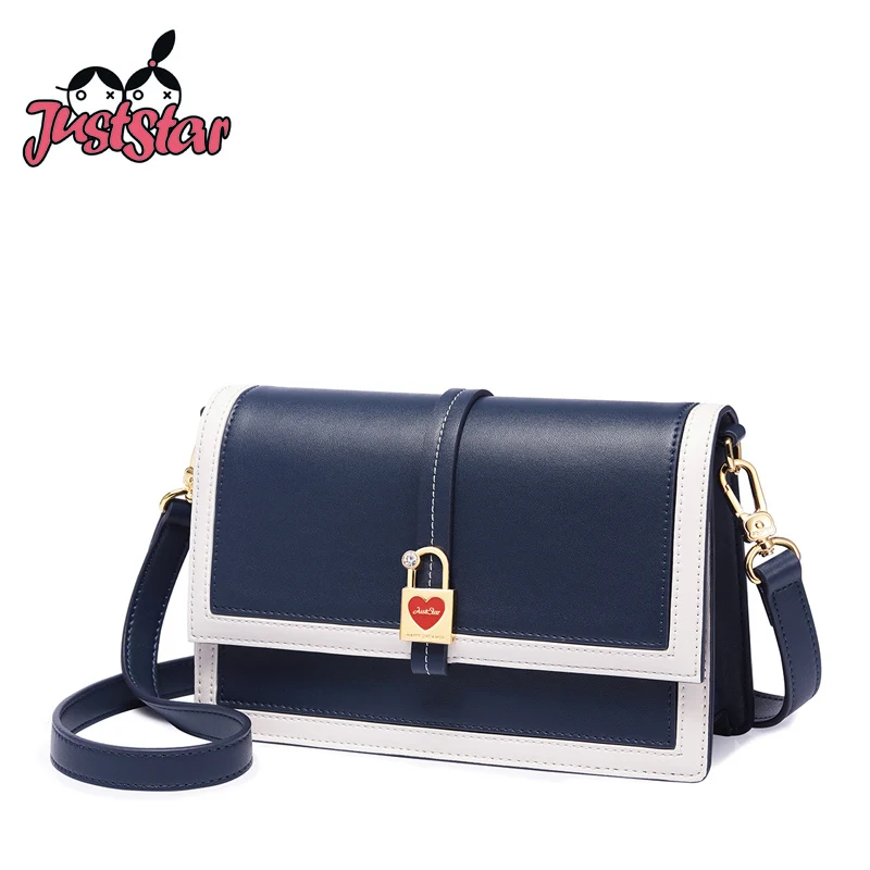 

JUST STAR Brand Women's PU Leather Messenger Bags Ladies Fashion Brief Shoulder Purse Female Flap Lock Crossbody Bags