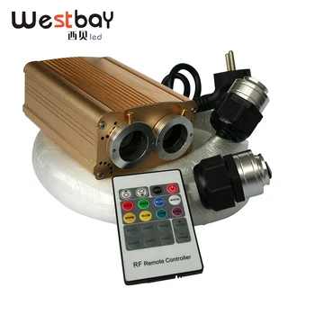 

Westbay 32W RGB LED Optic Fiber Lights Kit Optical Fiber 150pcs*3m*3mm Sparkle Fiber Optic For Waterfall Curtains Christmas