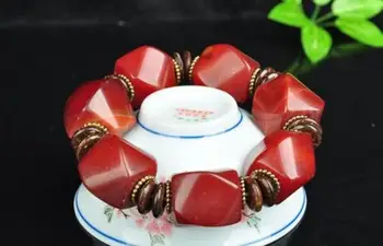 

Koraba Fine Jewelry Fashion Hand-knitted Natural Agate Chalcedony Beads Elastic Bracelets Bracelets Free Shipping