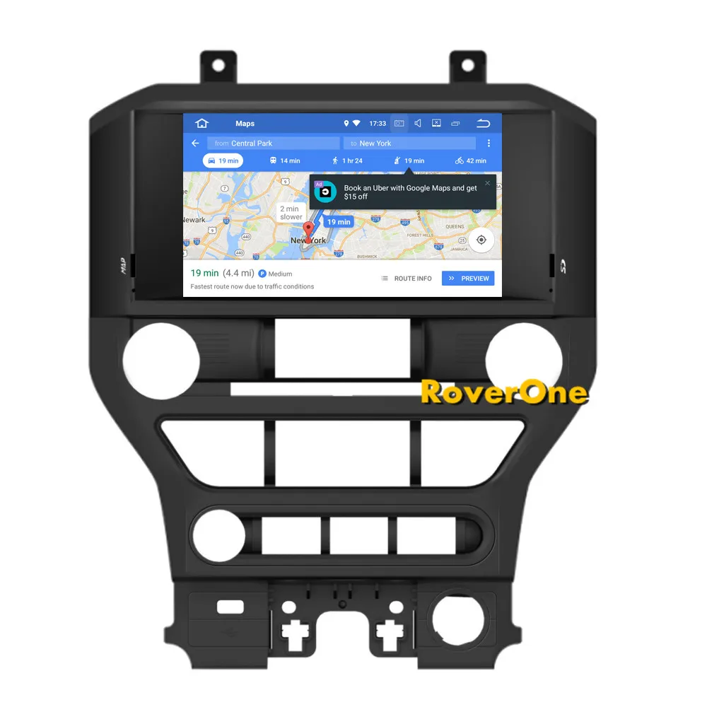 Excellent RoverOne Android 8.0 Car Multimedia System For Ford Mustang 2015+ Radio Stereo DVD GPS Navigation Media Music Player PhoneLink 5
