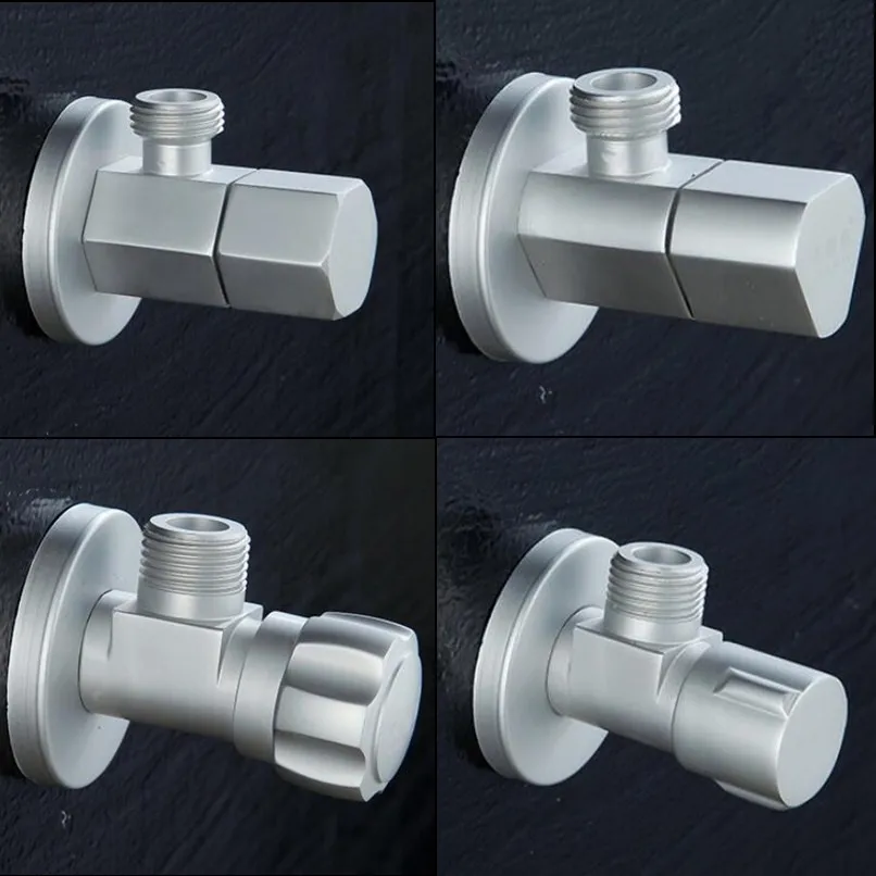 

G1/2 Toilet Angle Valve Sink Hot And Cold Water Inlet Angle Valve Space Aluminum Water Stop Valve Thickened Triangle Valve