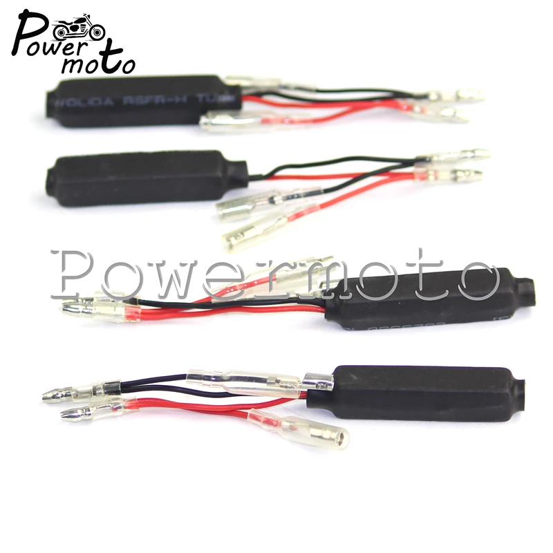

4PCS 12V Motorcycle Universal Turn Signal Light Indicator LED Load Resistor Flasher Adapter Solution Not Flash Or Fast Flash