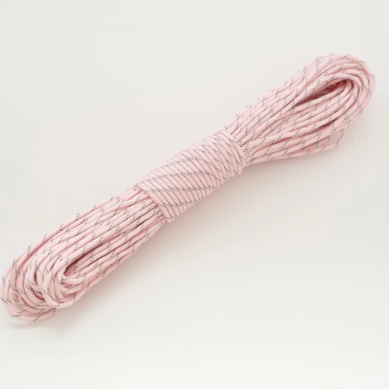 مضيئة Paracord 550 100FT المظلة الحبل الحبل حبل 7 السواحل النوى في الهواء الطلق تسلق التخييم خيمة بقاء اكسسوارات مضيئة Paracord 550 100FT المظلة الحبل الحبل حبل 7 السواحل النوى في الهواء الطلق تسلق التخييم خيمة بقاء اكسسوارات
