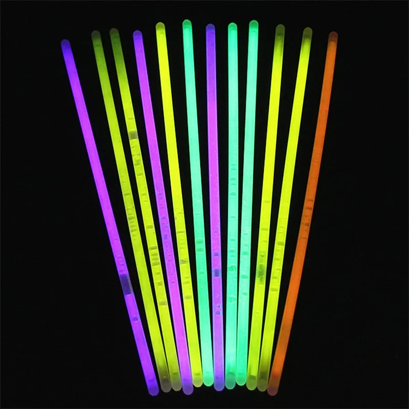 100pc Multi Color Light Sticks Glow Fluorescence Sticks Bracelets