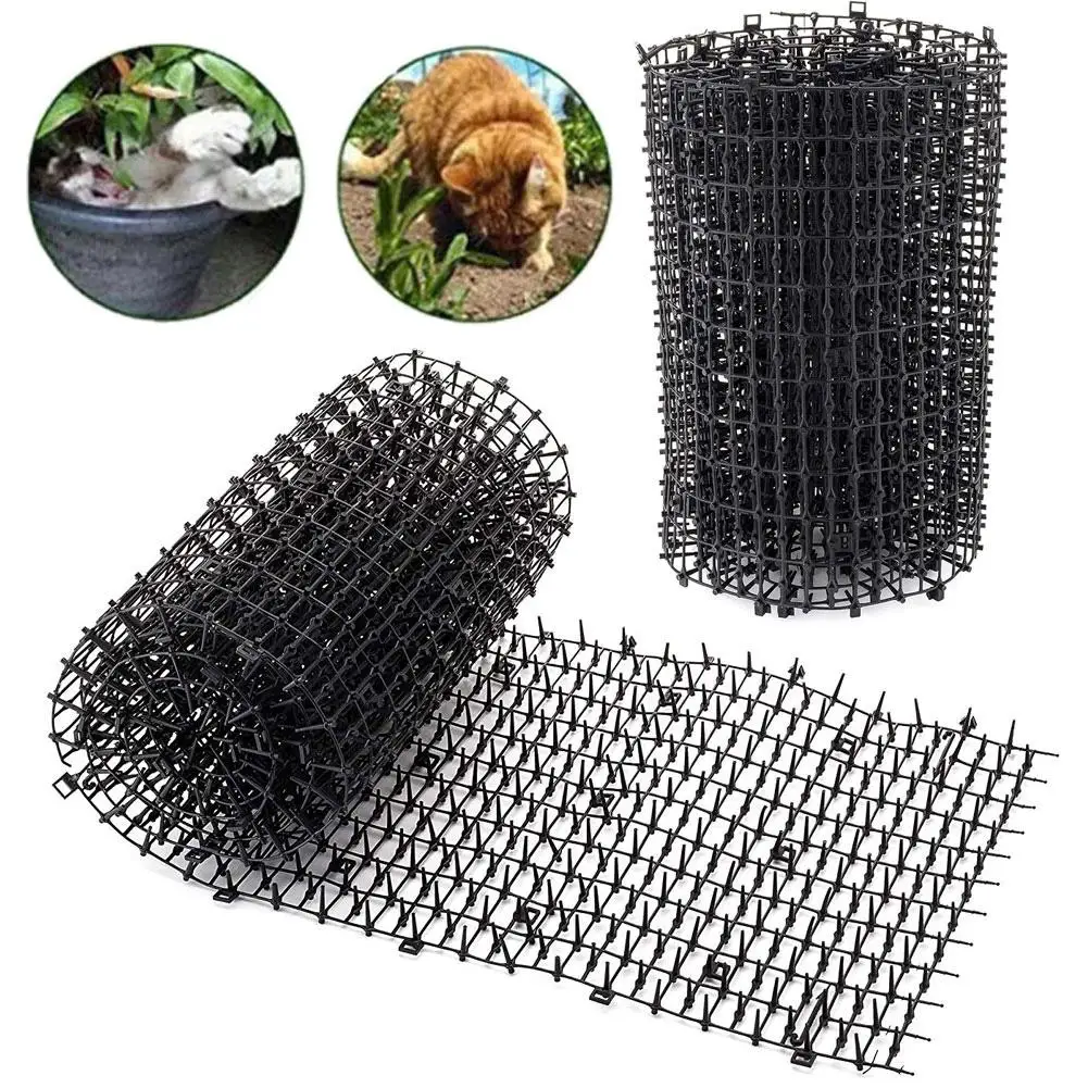 

Anti-Cat Pet Balcony Garden Mat Plant Flower Protection Plastic Prickly Pad Set