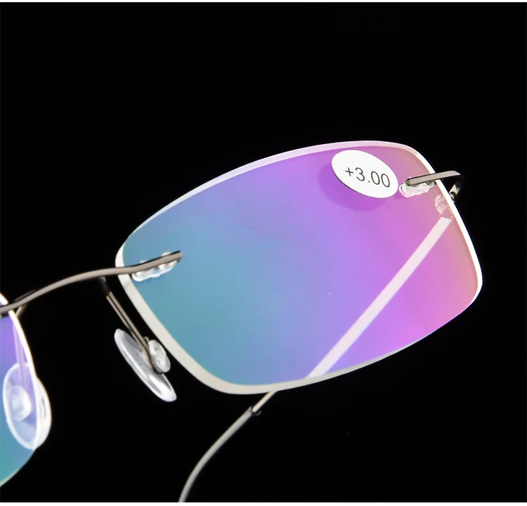 Ультра-светильник без оправы очки для чтения для мужчин и женщин HD линзы дальнозоркости мужские очки диоптрий+ 1,0+ 1,5+ 2,0+ 2,5+ 3,0+ 3,5+ 4,0+ Q0