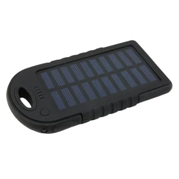 

1pcs 5000mah Solar Battery Ultra-thin Dual-USB Waterproof Solar Charger Battery Solar Power Bank Batteries for Cellphone MP3/MP4