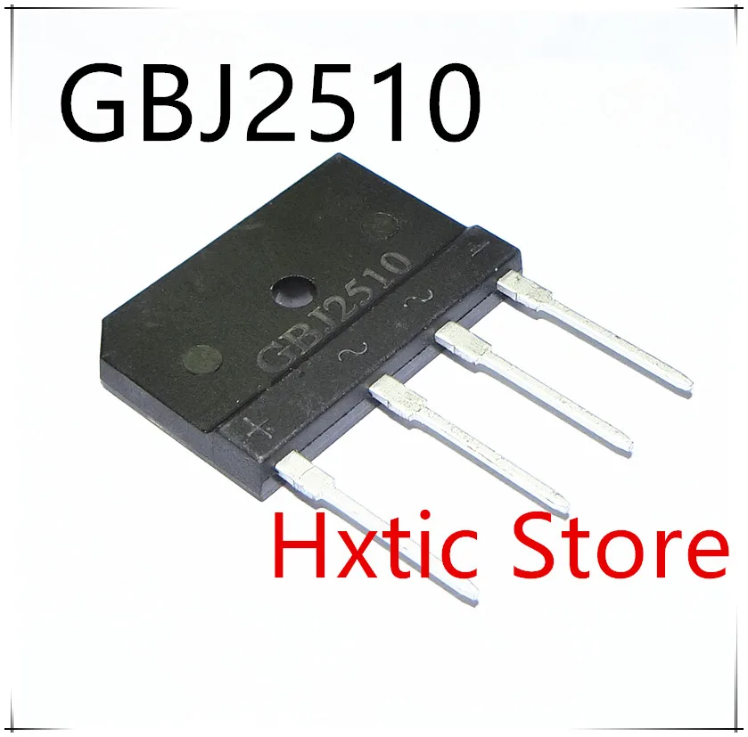 5 шт./лот GBJ2510 GBJ 2510 25A 1000V SIP4 диодный мост выпрямителя