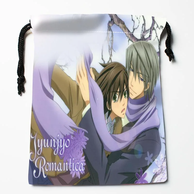 Фиолетовый Best первый в мире любовь Slash аниме Drawstring Сумки для хранения пользовательских печатных получать сумка Тип Сумки Размеры 18x22 см Сумки для хранения - Цвет: Фиолетовый