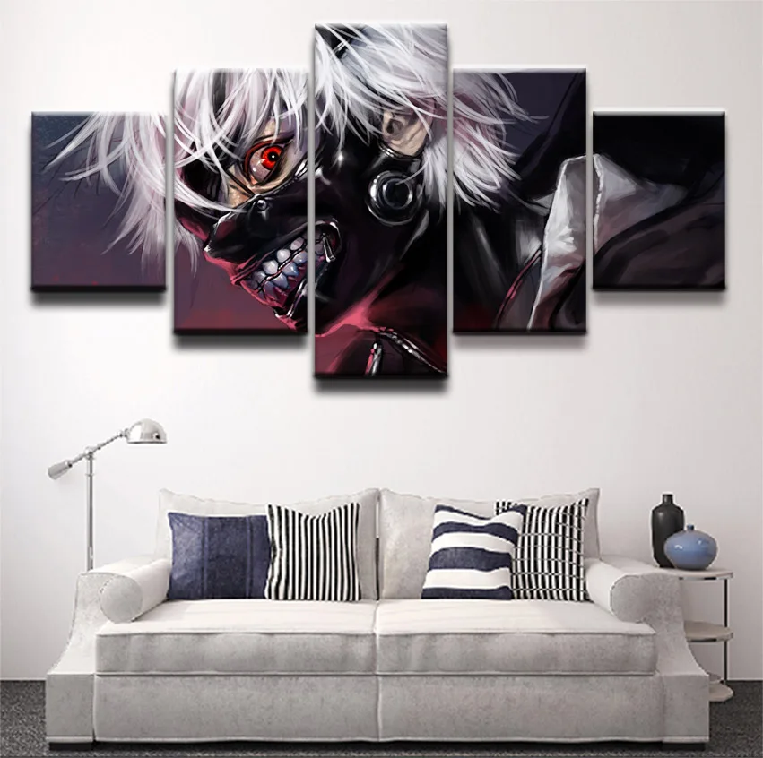 Modern Wall Art Home Decor Pictures 5 Pieces Anime Tokyo Ghoul Ken