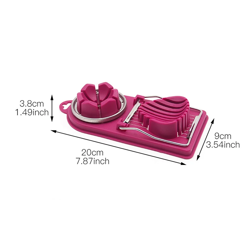 Wulekue Multi-function Egg Slicer Section Cutter Mushroom Vegetables Cutter Slicing Gadgets Cooking Tools Kitchen Accessories Wulekue Multi-function Egg Slicer Section Cutter Mushroom Vegetables Cutter Slicing Gadgets Cooking Tools Kitchen Accessories