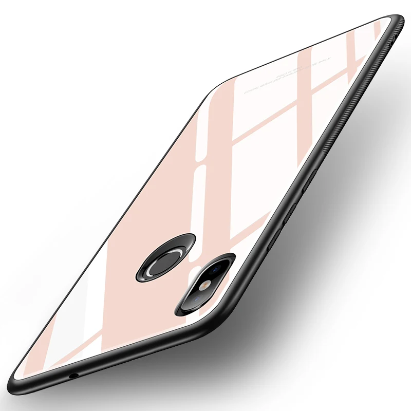 Чехол для Xiaomi Redmi S2, роскошный противоударный жесткий Гибридный чехол из закаленного стекла для Xiomi Xiaomi Redmi Y2 S 2, чехлы для телефонов - Цвет: Pink