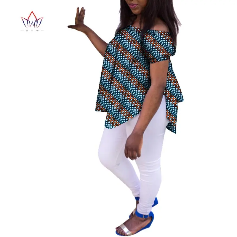 Осенние африканские рубашки для женщин дашикис 6xl африканская одежда женская традиционная африканская одежда хлопок топ размера плюс WY3373