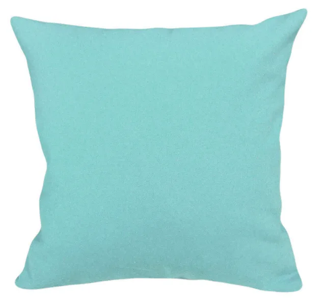 ea194 16 "x 16"/40x40 cm plain licht turquoise katoen canvas