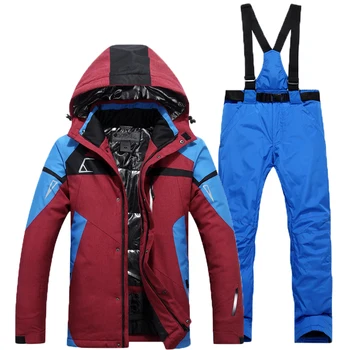 

Skiing Suit Outdoors Jacket + Pant Waterproof, Mountain Climbing, Double Board And Single Board Skiing Clothes