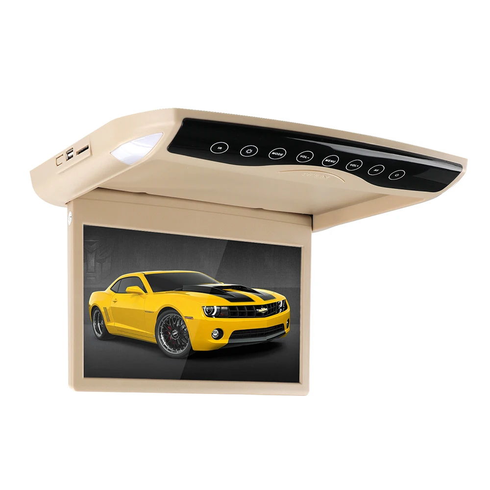 Автомобильный потолочный монитор с откидным TFT ЖК экраном 1080P 10 1 дюйма mp5