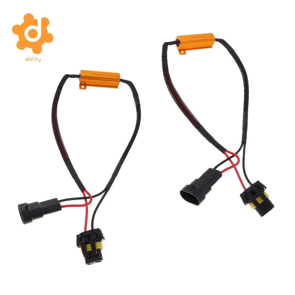 Baoblaze Pair 9005/HB3 LED Fog Light 50W 6Ohm Load Resistor Wiring Canceller Decoder