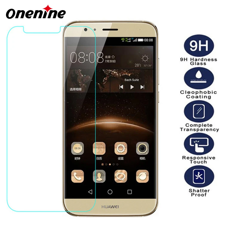 Защитное стекло закаленное 2.5D для Huawei G8 GX8 G7 Plus D199|curve screen protector|screen protectortempered glass |