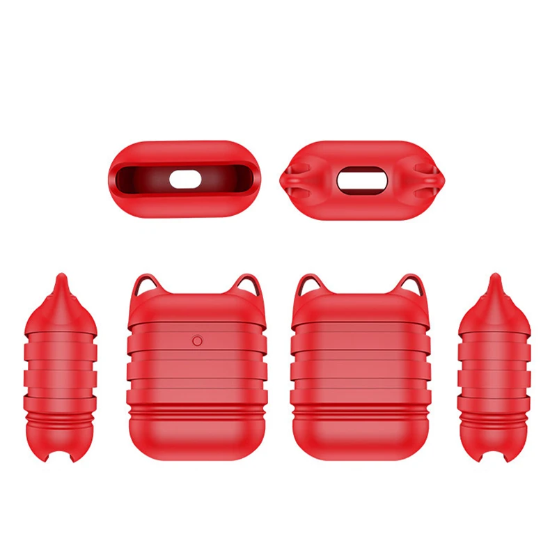Drop Shipping For Airpods Silicone Cover Good Feeling Earphone Protective Cases For Air Pods Skin Cute For Air pod Retail (3)