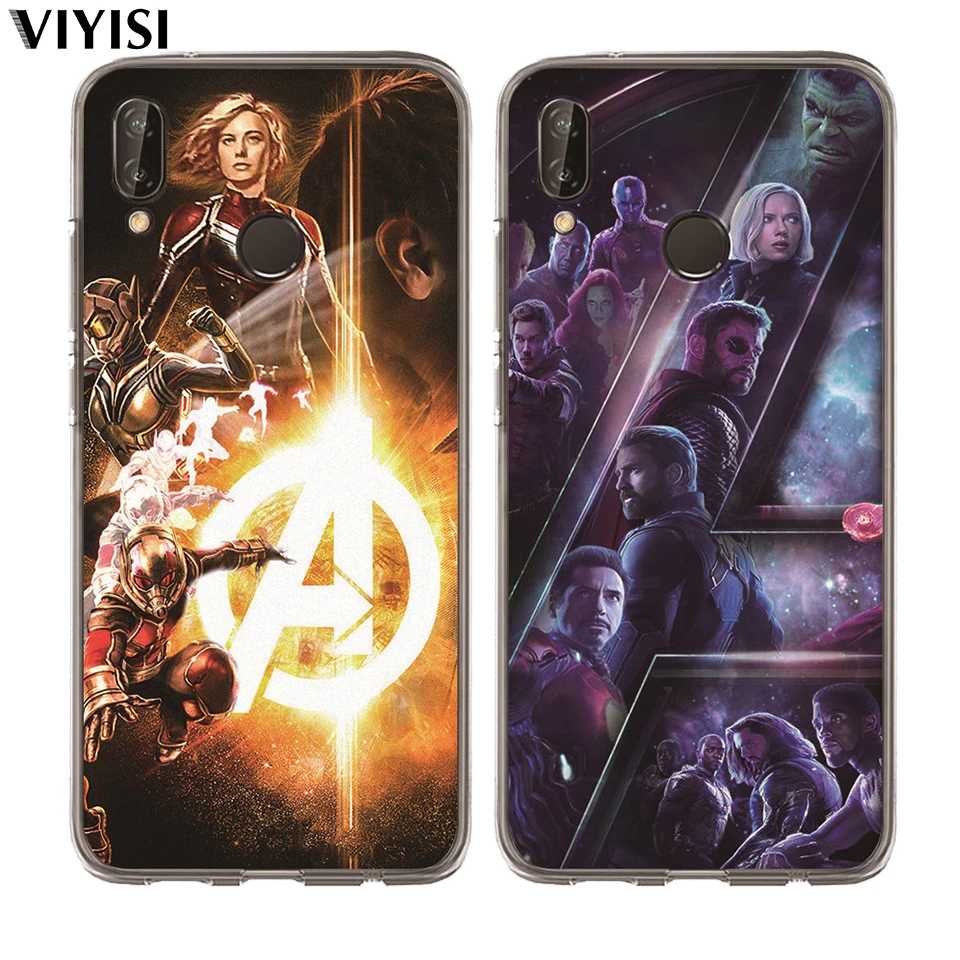 Для Huawei Honor 10 Lite 9 8 7A 7C 7X 7 6A Coque Marvel Мстители Железный человек роскошный супергерой