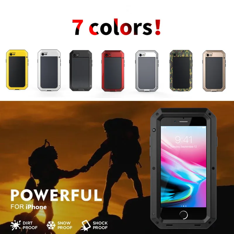 Heavy Duty Doom Armor Waterproof Phone Case – 360 Full Shockproof Metal Cover