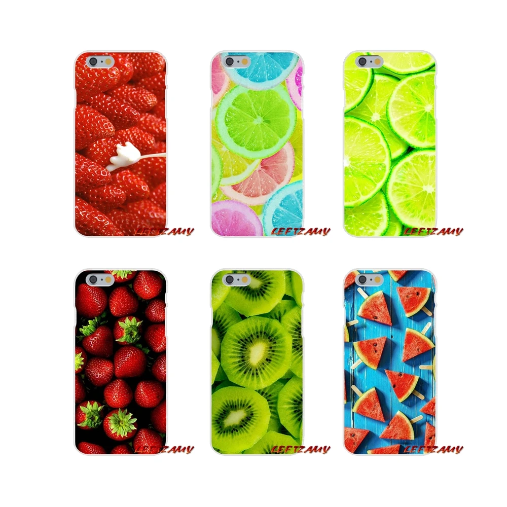 

Strawberry orange Fruits grapes lemon Accessories Phone Shell Covers For iPhone X XR XS MAX 4 4S 5 5S 5C SE 6 6S 7 8 Plus