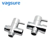 3-х полосная кран латунный Chrome Биде Душ переключателем Насадки для душа кронштейн T разъем 2 функции смеситель клапан для смеситель для душа