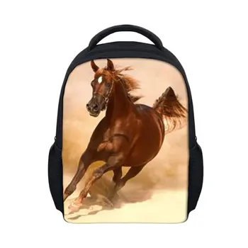 

3D Animal Horse Printing School Bags for Baby Boys Little Kids Book Bag Mochila Waterproof Backpack Casual Child Schoolbags