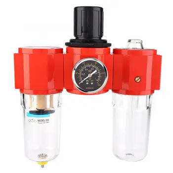 

Pneumatic Air Compressor Source Treatment Unit Filter Pressure Regulator 3 Union Air Pressure Regulator Oil-water separator