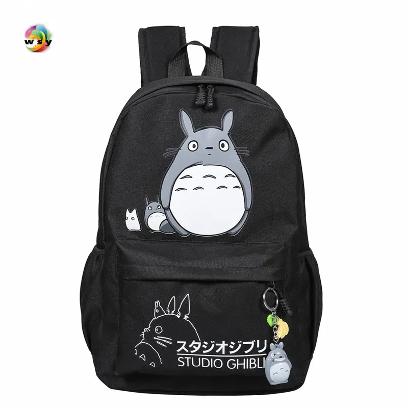Милые холщовые рюкзаки Totoro с покемонами школьный ранец для студентов дорожная