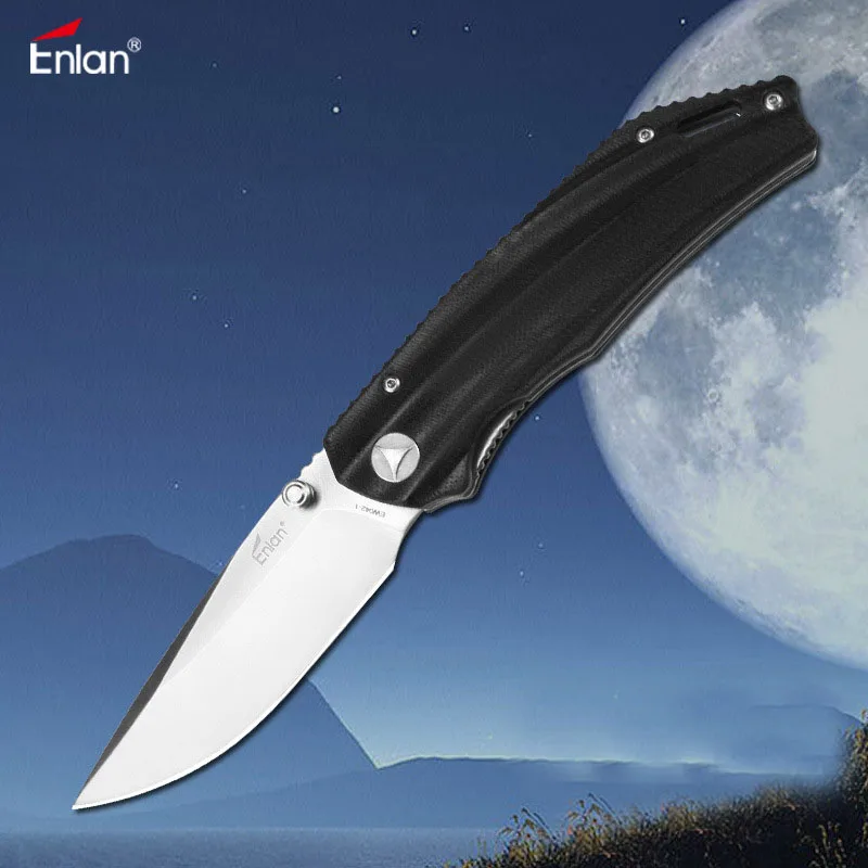 Складной нож с ручкой ENLAN 8Cr13Mov G10 походная коллекция охотничьи Тактические