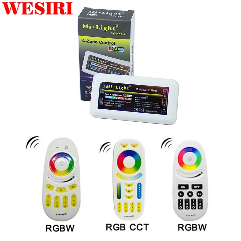 Milight 2 4 GHz зонный RGB CCT RGBW контроллер светодиодной ленты и зоны сенсорного RF пульт