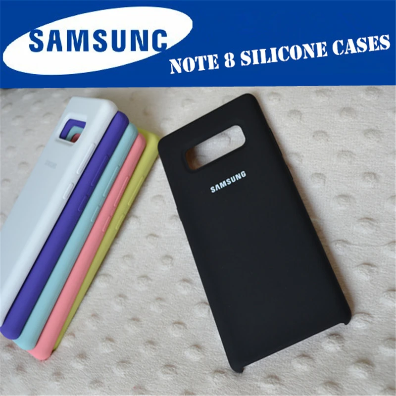 

100% Original Samsung Silicone Cover Case for Samsung Galaxy Note 8 N9500 N950F 7 colour Anti-Wear Protection
