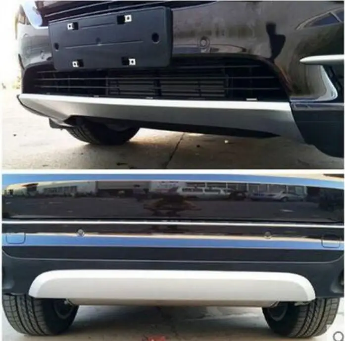 JIOYNG ABS Front + Rear Bumper Diffuser Protector Guard Skid Plate For