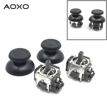 

3D Joystick Axis Analog Analogue 3 Pin Sensor Module & Thumbstick Caps For Sony PS4 Controller Replacement Part(Pack of 4 Piece)
