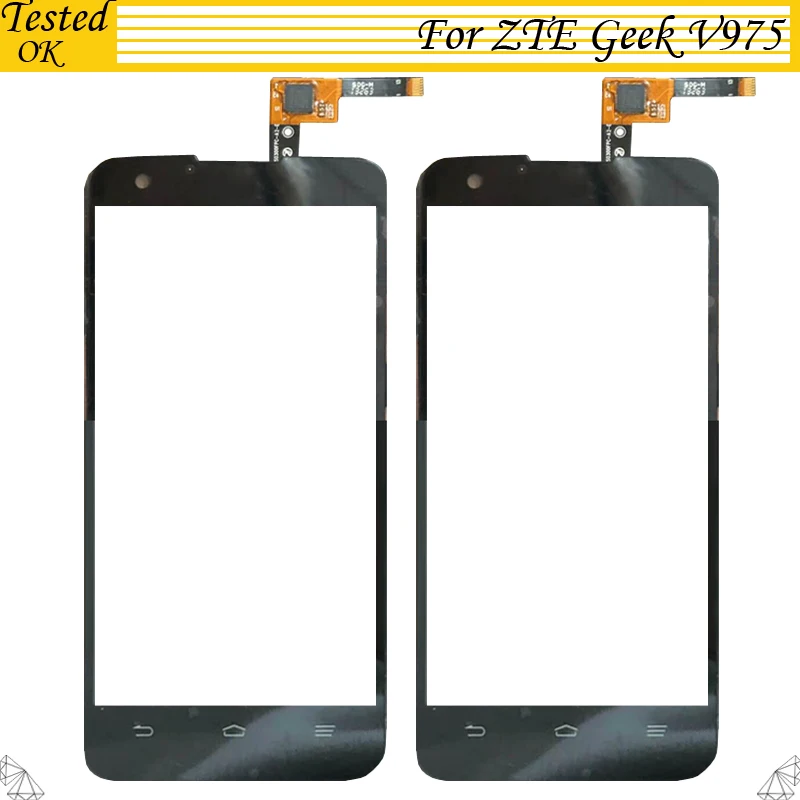 Протестированный рабочий для zte Geek V975 U988S дигитайзер сенсорный экран стекло запасные части для zte Geek V 975 сенсорный экран
