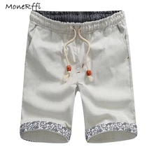 MoneRffi летние мужские повседневные шорты Классический Тонкий Пляж эластичный пояс, карманы на шнурке быстросохнущие тренировки короткие брюки