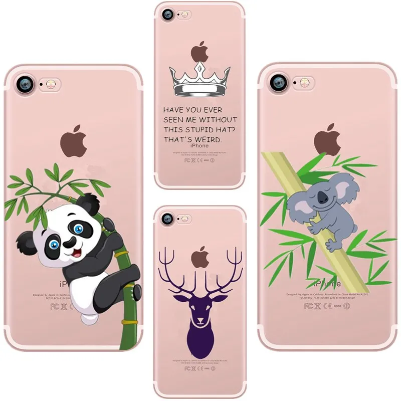 For Fundas iPhone 7 8 Plus X Case Transparent Frog Riverdale Soft Silicon Phone Shell 5 5S SE 6S 6 Cover |