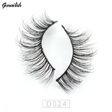 Genailish накладные ресницы 3D норковые ресницы натуральные Длинные Ресницы cilios норковые накладные ресницы 1 пара полная полоска ресницы D024