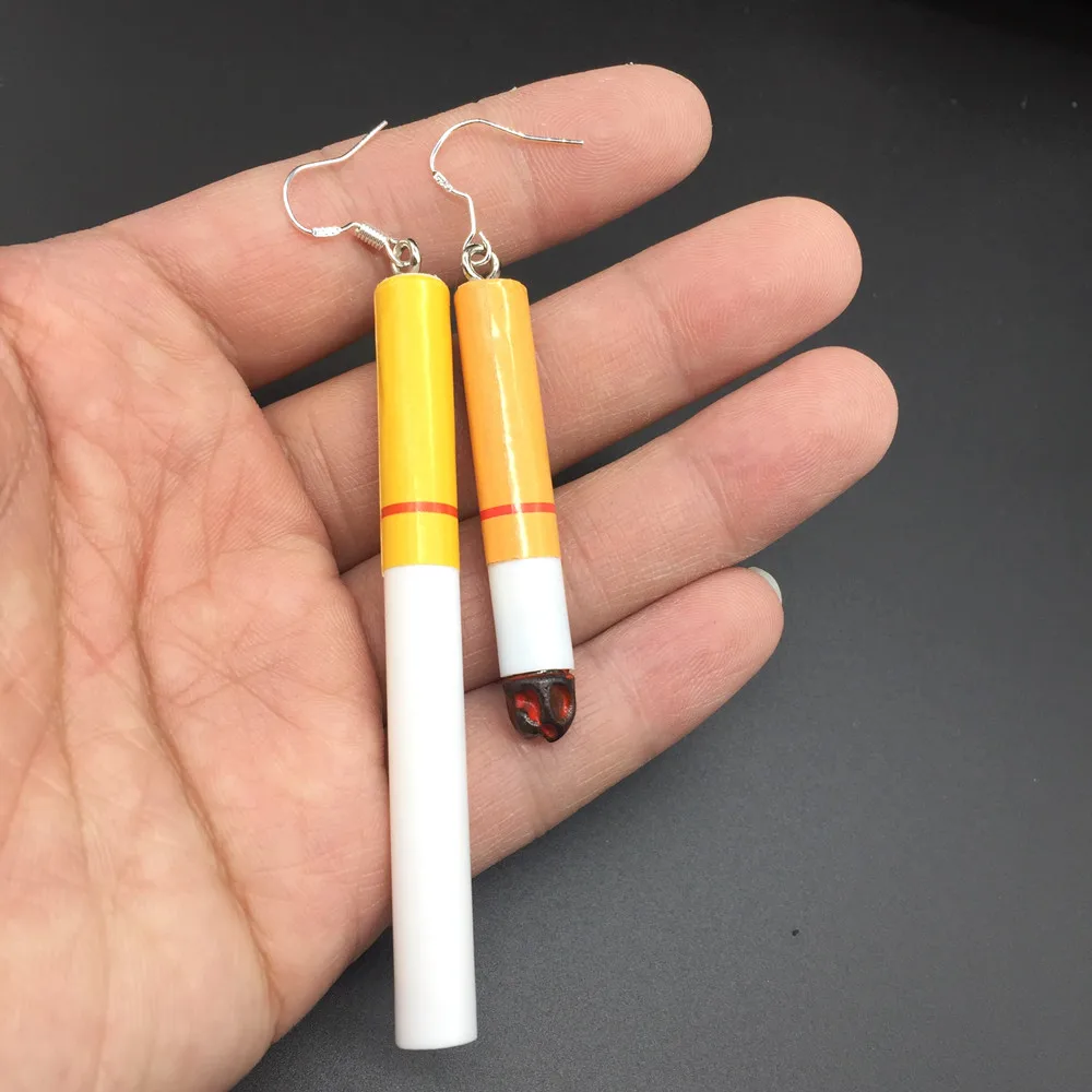 

New Earrings wholesale Cigarette butts earrings restoring ancient ways Gout contracted girl dangle earring for women