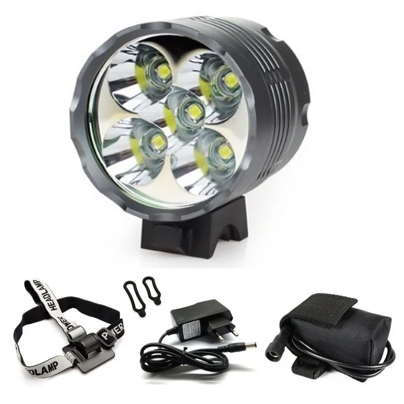 Excellent WasaFire 6000lm 5* XM-L T6 LED Bicycle Front Light 3 Modes Rechargeable Flashlight 8.4V Charger bike light headlights Front Lamp 0