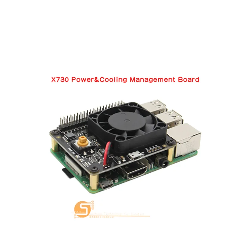 Raspberry Pi X730 управление питанием с безопасным выключением и функцией автоматического охлаждения Плата расширения для Raspberry Pi 3B+(plus)/3B