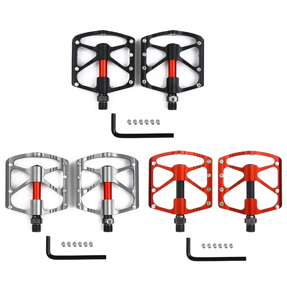 Велосипед Педали Дорожный велосипед педали три подшипник ультра-легкие педали велосипедного спорта тела Фитнес Пеший Туризм Альпинизм