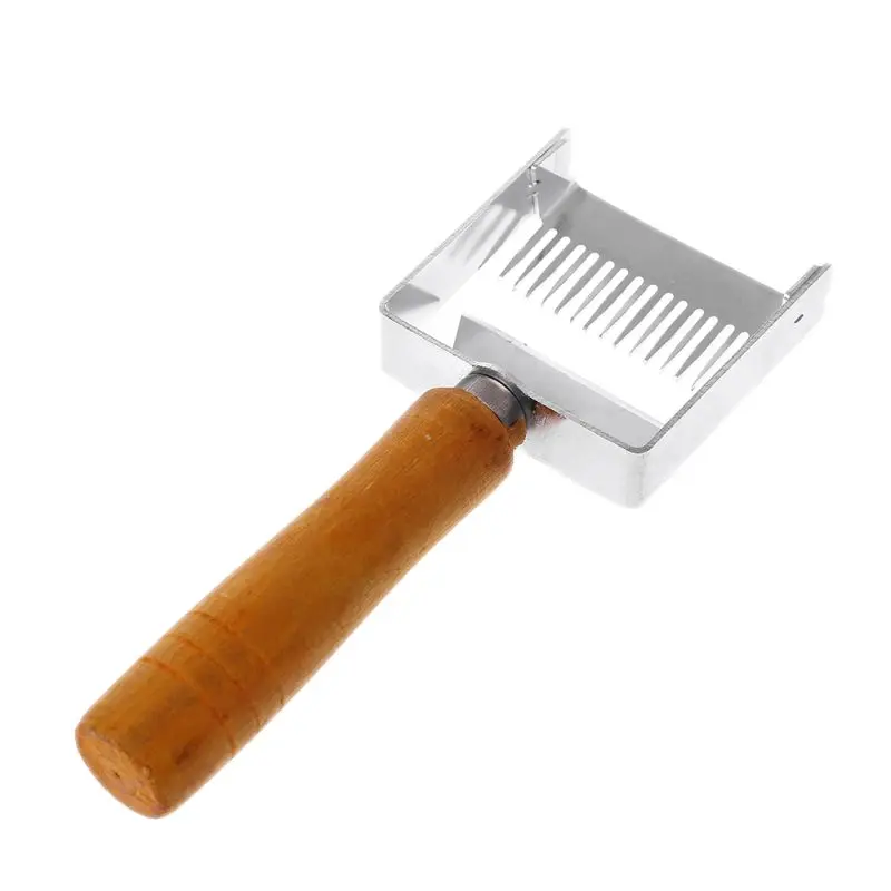 

Beekeeping Tool Apiculture Equipment Uncapping fork Wooden Handle Honeycomb Honey Scraper Beekeeper Supplies C42