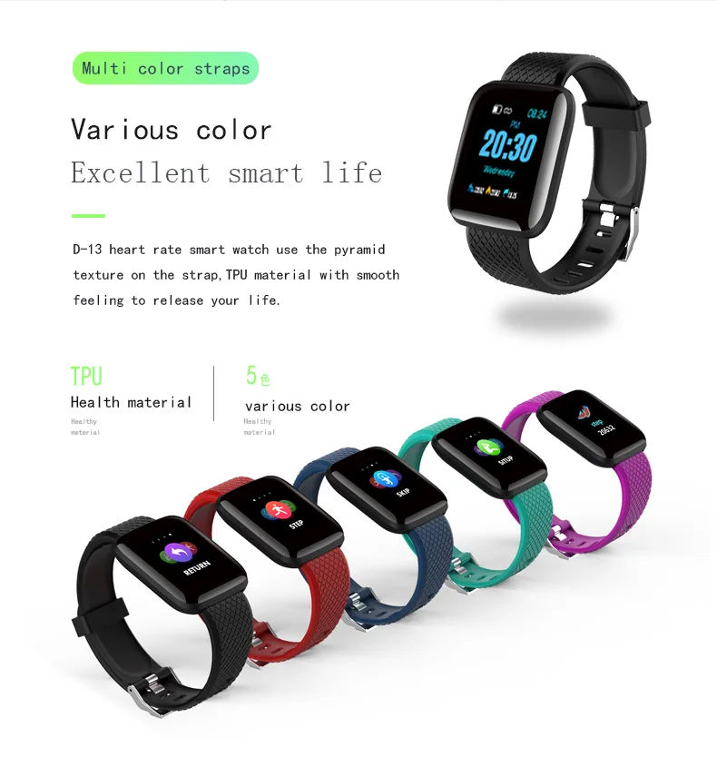 Спортивные Смарт-часы OLED цветной экран Android часы водонепроницаемый фитнес-трекер пульсометр кровяное давление Smartwatch для IOS телефона