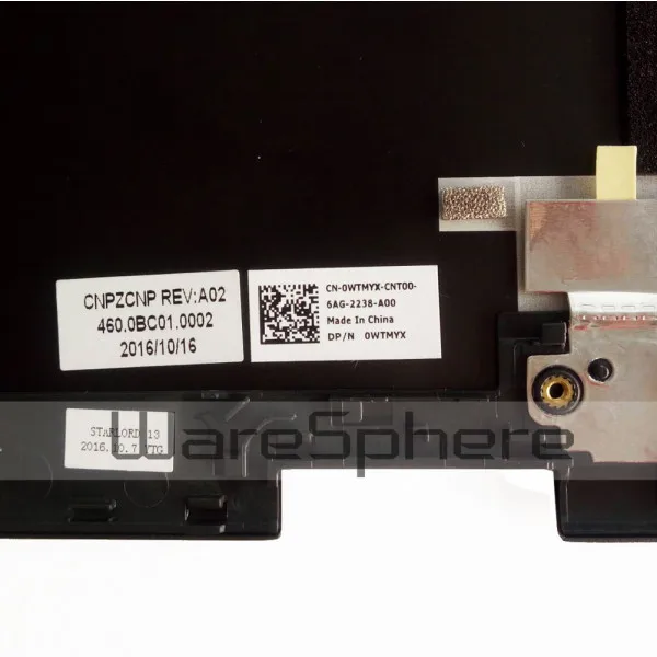 NEW LCD Rear Lid Back Cover For Dell Latitude 13 3379 WTMYX 0WTMYX 460.0BC01.0002 Black 